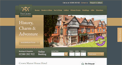 Desktop Screenshot of crownhotel-lyndhurst.co.uk