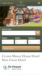 Mobile Screenshot of crownhotel-lyndhurst.co.uk